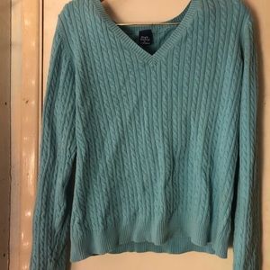 Teal blue sweater